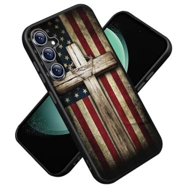 Imagem de ZXHSBROK Capa para Samsung Galaxy S24 FE, silicone fino premium com [forro de microfibra macio antiarranhões] capa protetora à prova de choque para Samsung Galaxy S24 FE 5G de 6,7 polegadas, cruz com