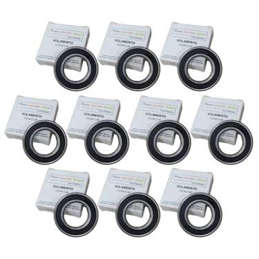 Imagem de Kit 10 Rolamento Lavadora Brastemp Consul 6006 2rs W10897149 - BRASTEM
