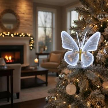 Imagem de Borboleta Led C/ Suporte Decoração De Festas E Eventos 40cm - D Presen