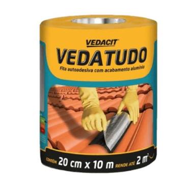 Imagem de Manta Asfáltica Adesiva Alumínio Fita Vedacit 20cm X 10m - 001579