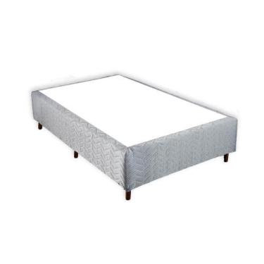Imagem de Base Cama Box Alto Orthocrin Square Black Casal 138x188x32 Alto Suport