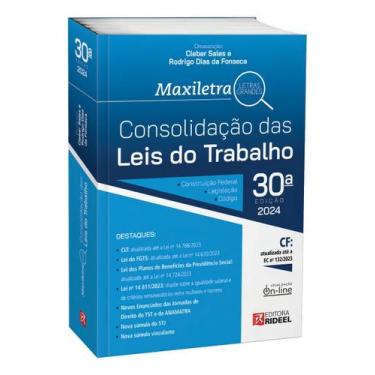 Imagem de Consolidação das Leis do Trabalho - 30Ed/24 - RIDEEL PROFISSIONAL, Sor