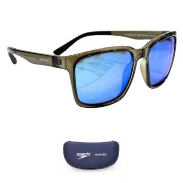 Imagem de Óculos De Sol Speedo Ecowave 13 H02P Cristal Azul Espelhado-Unissex