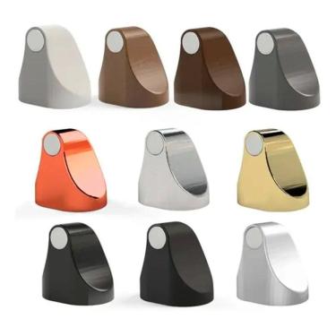 Imagem de Trava Porta Magnético Fixador Adesivo 3M Preto Brilho