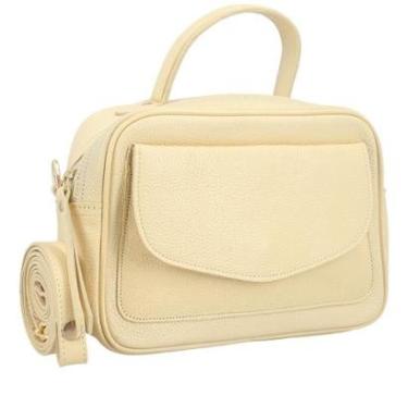 Imagem de Bolsa Baú de mão Feminina em Couro com Zíper Bauarte-Feminino