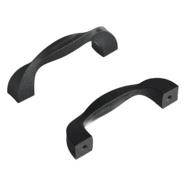 Imagem de Hickory Hardware Puxador H076015-BI Twist Collection, 7,6 cm de centro a centro, ferro preto