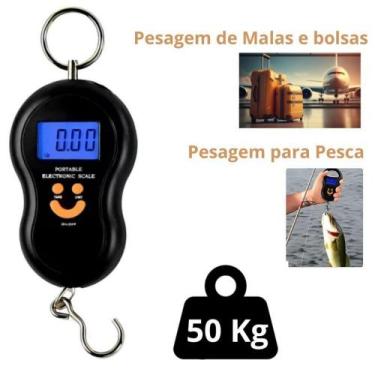 Imagem de Balança Digital Gancho Portatil Viagem Mala Bagagem Sacola - Universal