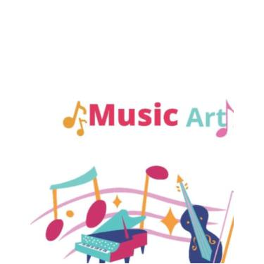 Imagem de Blank Sheet Music art Notebook: Music Manuscript Paper/White Marble Blank Sheet Music/Notebook for Musicians/Staff Paper/Composition Books Gifts ... * Large * 12 Stave * 110 pages *