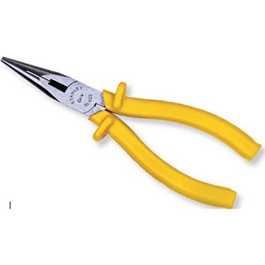Imagem de STANLEY 70-022, Alicate Bico Meia Cana Longo com Corte, Amarelo/Preto, 670-022