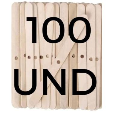 Imagem de Kit 100 Unidades Centralizador de Pavio de Madeira com Furo Velas Artesanais