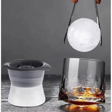 Imagem de 03 Unidades Forma de Gelo Bola Esfera Silicone Grande Redonda Molde ICE Ball Para Whisky