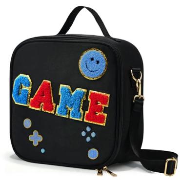 Imagem de HAWEEK Lancheira infantil isolada com alça de ombro ajustável, à prova d'água, reutilizável, para meninas, meninos, lavável, macia, térmica para lanche para piquenique escolar e creche infantil