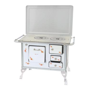 Imagem de Fogão A Lenha Tradicional 02 Florido Com Tampa Flscx Venancio