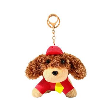 Imagem de Chaveiro de pelúcia de pelúcia para cães de pelúcia fofo para amantes de cães