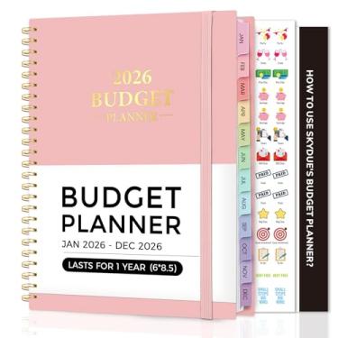 Imagem de Agenda de orçamento 2026 - Livro de orçamento mensal com caderno de rastreador de despesas, janeiro - dezembro de 2026, organizador de notas de 12 meses e planejador financeiro para gerenciar seu