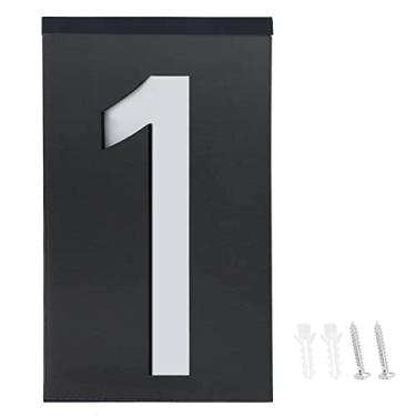 Imagem de Luz de LED para sinal de porta movida a energia solar com números claros para paredes do corredor da Villa Gates, adequada para sistemas de 5 V 3,3 V, fácil instalação, sem necessidade de fiação, uso