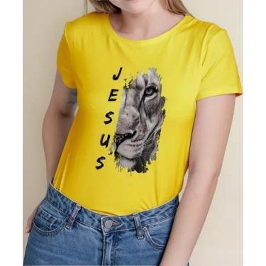 Imagem de Camiseta Camisa Algodão Feminina Masculina Adulto Gospel Moda Evangéli