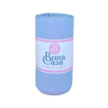 Imagem de Lençol King Avulso Com Elástico Malha 100% Algodão Bona Casa, AZUL CÉU