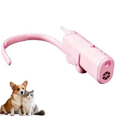 Imagem de Lvrunben Secador de pelos para cães com mãos livres, secador de pescoço para pendurar no pescoço com 3 configurações de fluxo de ar e 3 níveis de velocidade, secador de pelos portátil para animais de
