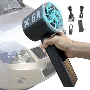 Imagem de Shakven Ventilador Super Power Turbo, Ventilador Super Turbo Violento,Poderoso espanador de ar elétrico Espanador de ar sem fio - Ventilador turbo violento prático sem fio para limpeza de motocicleta