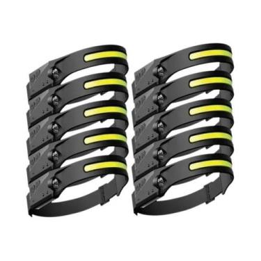 Imagem de Lanterna De Cabeça LED Recarregável Com Sensor USB Potente Para Campin