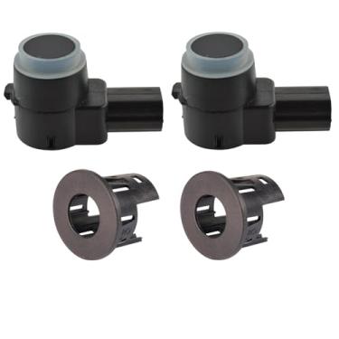 Imagem de TRQ Kit de sensor de assistência de estacionamento no lado do motorista e do passageiro traseiro montado no para-choque externo compatível com Ram 1500 2013-2017