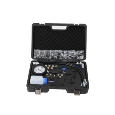 Imagem de XPSDEPO Kit testador de alta pressão diesel de trilho comum 2000bar com teste de tubo de injeção em branco, para manivela/pressão de funcionamento do motor, pressão máxima da bomba, regulador de