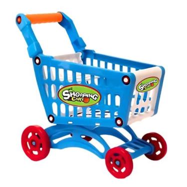 Imagem de Brinquedo Carrinho De Compras Azul - Castela