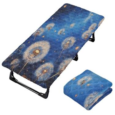 Imagem de Burbuja Lençol de berço de dente-de-leão para crianças, lençol de cochilo acolchoado portátil com faixa elástica para meninas e meninos, lavável na máquina, 63,5 x 127 cm