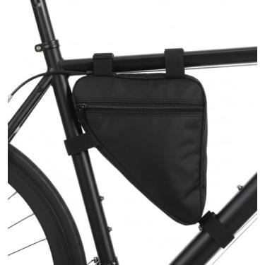 Imagem de ValueBargain Bolsa para quadro de bicicleta, bolsa de armazenamento de bicicleta, bolsa leve de armazenamento de ciclismo para bicicletas de estrada e montanha (preto)