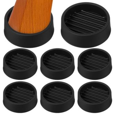 Imagem de 1,5 x 1,5 copos redondos de borracha para móveis almofadas antideslizantes para móveis protetor de piso com aderência antiderrapante para móveis pés de móveis para batente de sofá protege qualquer