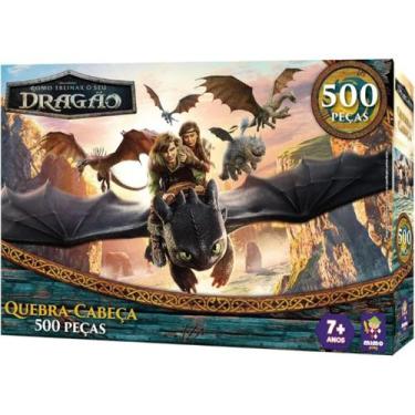 Imagem de Quebra Cabeça Como Treinar Seu Dragão Banguela Soluço 500 Pç - Mimo