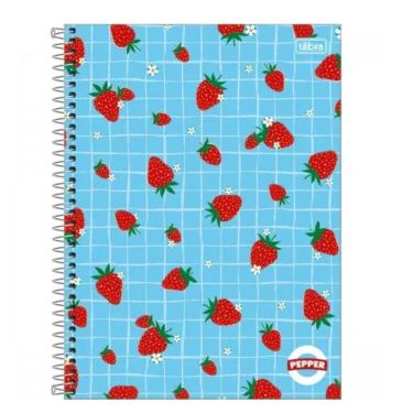 Imagem de Caderno Espiral Capa Dura Universitário Pepper Feminino 160 Folhas 10 Matérias Tilibra Estampa 8