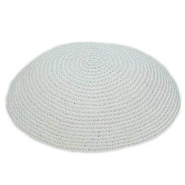 Imagem de Chapéu Yarmulke Yarmulke Yamaka Yamakah Yarmulka Yarmulka masculino ou infantil branco de todos os tamanhos (13 cm 5,1 polegadas)