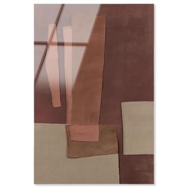 Imagem de Decoração de parede Boho com impressão acrílica Raw Edge I da Art Remedy, pronta para pendurar, 50 x 76 cm