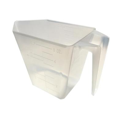 Imagem de Supplement and Supply 1 xícara (227 g | 250 ml) colher para café, proteína em pó, alimentos para animais de estimação, especiarias, grãos e produtos secos – copo medidor de plástico de grau