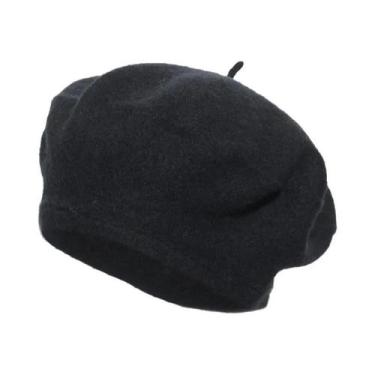 Imagem de Boina Feminina Multicolorida De Lã Grossa Para Inverno E Outono, Estil