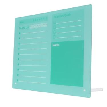 Imagem de Jiawu Placa de Planejador de Apagamento a Seco Calendário de Mesa Acrílico Resistente para Escritório Em Casa e Escola Com Suporte (40 * 30cm)