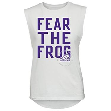 Imagem de Camp David Regata feminina NCAA Rocker sem mangas com cauda caída