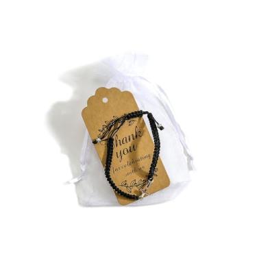 Imagem de SHTALHST Pulseira de cruz com cartão de agradecimento, joia estilo corda cristã para mulheres, meninas, presente de apreciação religiosa perfeita