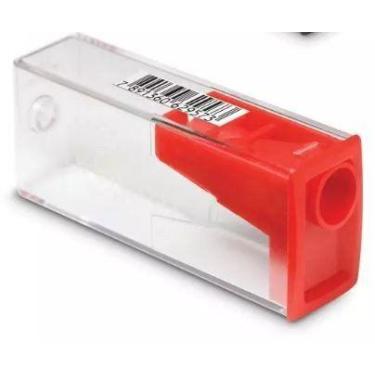 Imagem de Apontador Escolar Com Depósito Faber-Castell Vermelho, Vermelho