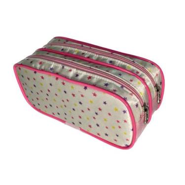 Imagem de Estojo Escolar Duplo Classik Pink Estojos Kids