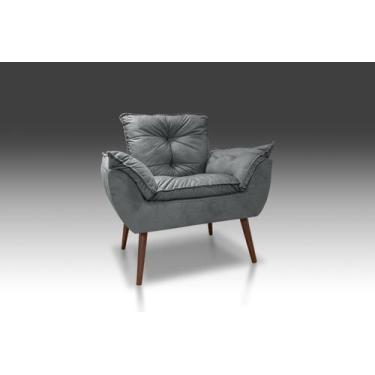 Imagem de Kit 2 Poltronas Opala grafite CASA DA POLTRONA