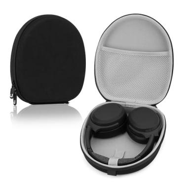 Imagem de Linkidea Headphones Carrying Case Compatible with Sennheiser PXC 550, PXC 550 II Wireless, PXC 480 Case, Protective Hard Shell Travel Bag with Cable, Charger Storage (Black)