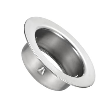 Imagem de PATIKIL Colar de tubo de 2,8 polegadas (70 mm), flange de parede redonda Flange de tubo reto de aço inoxidável 304 para abertura de teto de piso de parede mangueira de ventilação do secador de ar