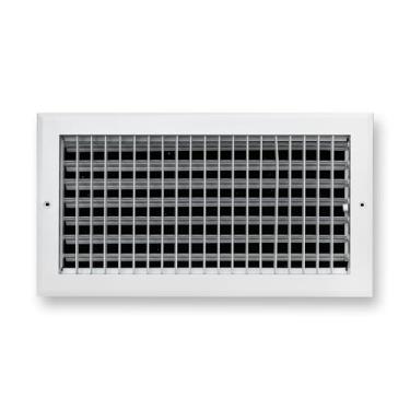 Imagem de Serve para grade de suprimento de ar ajustável de alumínio com abertura de duto 16x8 da Handua | À prova de ferrugem | Grade de cobertura de ventilação de registro para parede lateral e teto | Branco
