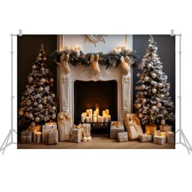 Imagem de Cenários de Natal para fotografia de fundo de fotografia de fundo de fotografia de fundo de fotos de Natal 2,1 x 1,5 m / 7 x 5 pés Fundo de fotografia de Natal
