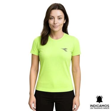 Imagem de Camiseta Diadora Small Logo Feminina - Verde Claro GG, Verde claro, GG