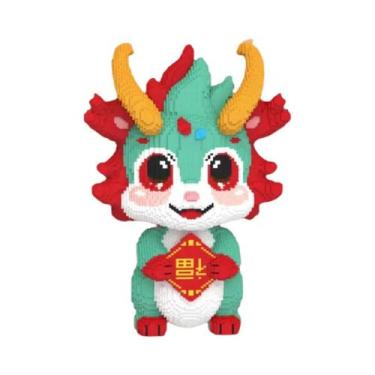 Imagem de Blocos De Montar Dragão Kawaii Presente De Ano Novo 2024 Para Meninos 