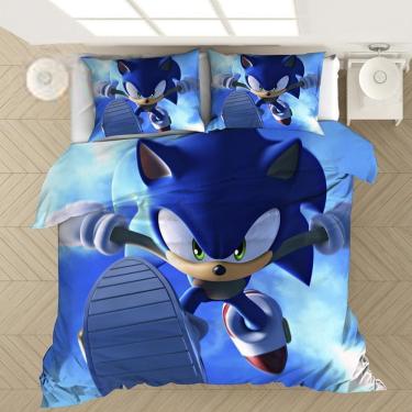 Imagem de Edredom Casal Comum Sonic 240X240Cm Mais Duas Fronhas